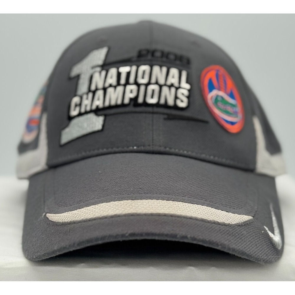 University of Florida 2008 National Champions Cap - Gray - Nike - Adjustable